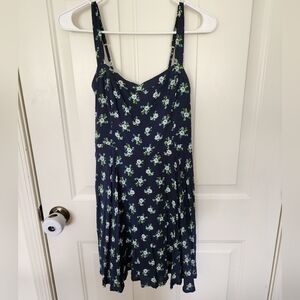 Abercrombie & Fitch floral navy dress